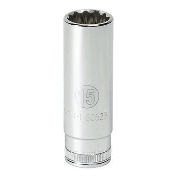 Apex 3/8 in Drive 6 and 12 Point Metric Deep Length Sockets, 18 mm Tip, 6 Pts (1 EA / EA)