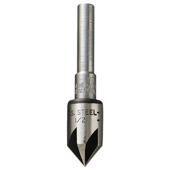 General Tools Rose Pattern Countersink Drill Bits, 1/2 in Cutting Dia, HSS Countersink (1 EA / EA)