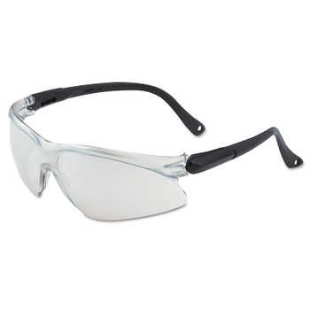Kimberly-Clark Professional KleenGuard Visio Economy Safety Glasses, Indoor/Outdoor, Anti-Scratch, Black Frame (1 EA / EA)