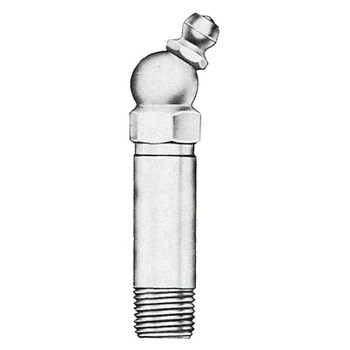 Alemite Hydraulic Fittings, Elbow - 30°, 2 3/32 in, Male/Male, 1/8 in (PTF) (1 EA / EA) Alemite Hydraulic Fittings, Elbow - 30°, 2 3/32 in, Male/Male, 1/8 in (PTF) (1 EA / EA)