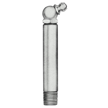 Alemite Hydraulic Fittings, Elbow - 65°, 2 3/4 in, Male/Male, 1/8 in (PTF) (1 EA / EA) Alemite Hydraulic Fittings, Elbow - 65°, 2 3/4 in, Male/Male, 1/8 in (PTF) (1 EA / EA)