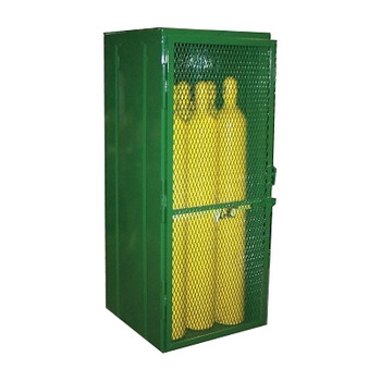 Saf-T-Cart Cylinder Storage Cages, Holds 9 Cylinders, 72 in x 34 in x 32 in (1 EA / EA)