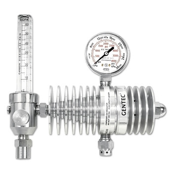 Gentec Flowmeters/Regulators, Carbon Dioxide, CGA 320, 50 psi inlet (1 EA / EA) Gentec Flowmeters/Regulators, Carbon Dioxide, CGA 320, 50 psi inlet (1 EA / EA)