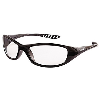 KleenGuard V40 Hellraiser Safety Glasses, Clear Polycarbonate Lens, Uncoated, Black, Nylon (1 EA / EA)