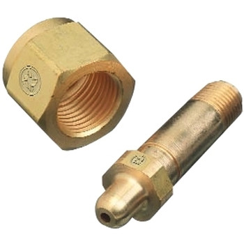 Western Enterprises Regulator Inlet Nuts, Corrosive Gases, Stainless Steel, CGA-330 (1 EA / EA)