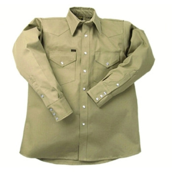 LAPCO 950 Heavy-Weight Khaki Shirts, Cotton, 17 Small (1 EA / EA)