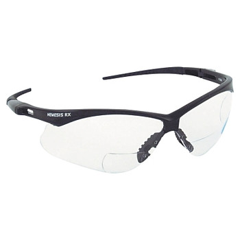 KleenGuard V60 Nemesis Rx Readers Prescription Safety Glasses, Clear, Polycarbonate Scratch-Resistant Lens, Black Frame/Temples, +1.5 (1 PR / PR)