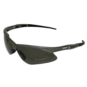 KleenGuard V30 Nemesis Polarized Safety Glasses, Smoke, Polycarbonate Lens, Anti-Scratch, Gunmetal Frame/Temples, Nylon (1 PR / PR)