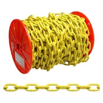 Campbell System 3 Proof Coil Chains, Size 1/4 in, 1,300 lb Limit, Blu-Krome (65 FT / REL)