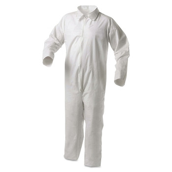 Kimberly-Clark Professional KleenGuard A35 Economy Liquid & Particle Protection Coveralls, Zipper Front/Open Wrists/Ankles, White, 2XL (1 CA  / CA )