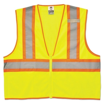 Ergodyne GloWear 8229Z Economy Class 2 Two-Tone Vests, 2XL/3XL, Lime (1 EA / EA)