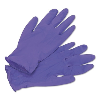 Kimtech Purple Nitrile Disposable Exam Gloves, Beaded Cuff, Unlined, Medium, 6 mil (100 EA / BX)