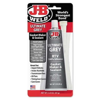 J-B Weld Ultimate Grey Gasket Maker & Sealant , 3 oz Tube Skin Packed (1 EA / EA) J-B Weld Ultimate Grey Gasket Maker & Sealant , 3 oz Tube Skin Packed (1 EA / EA)
