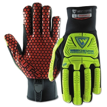West Chester R2 Rigger Gloves, Black/Red/Yellow, X-Large (6 PR / BX)