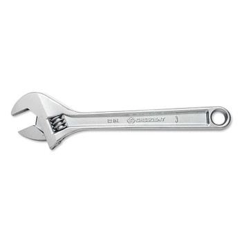 Crescent Adjustable Chrome Wrench, 15 in OAL, 1-11/16 in Opening, Chrome Plated, Tapered Handle (1 EA / EA)