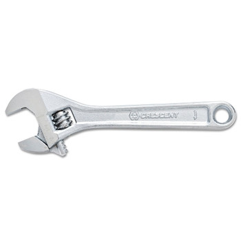 Crescent Adjustable Chrome Wrench, 6 in OAL, 15/16 in Opening, Chrome Plated (6 EA / CA)