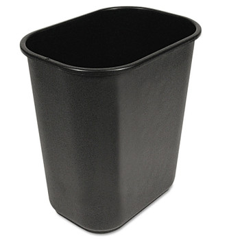 Boardwalk Soft-Sided Wastebasket, 28qt, Black (1 EA / EA)