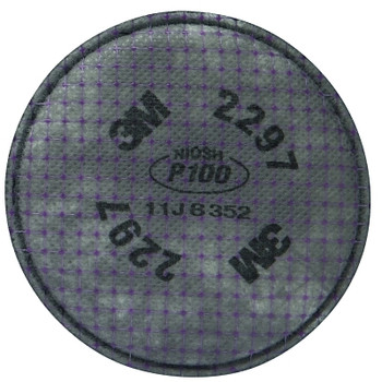 3M Personal Safety Division Advanced Particulate Filter, P100, Oil/ Non-Oil Based Particulates/Organic Vapors, Magenta (100 EA / CA)