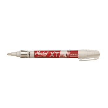 Markal PRO-LINE XT Paint Marker, White, 1/8 in, Broad (1 EA / EA)