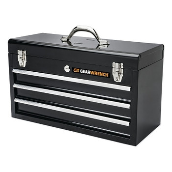 GEARWRENCH 20 in Steel Tool Box, 3 Drawers, 2040 inÃ‚Â³, Black/Silver (1 EA / EA)