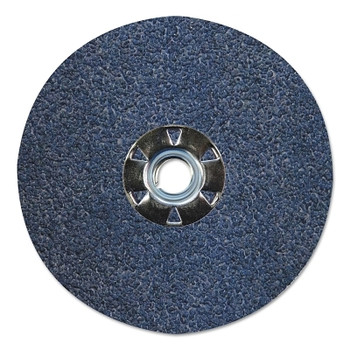 Weiler Tiger Resin Fiber Discs, 5 in Dia, 5/8 Arbor, 50 Grit, Zirconia (25 EA / BX)