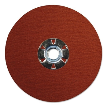 Weiler Tiger Ceramic Resin Fiber Discs, 5 in Dia, 5/8 Arbor, 80 Grit, Ceramic (25 EA / BX)