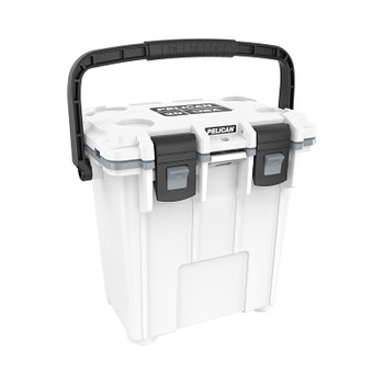 Pelican Elite Cooler, 20 qt, 21.5 qt Capacity, White/Gray (1 EA / EA)