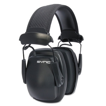 Howard Leight by Honeywell Sync Stereo Earmuff, 25 dB NRR, Black, Over the Head (2 EA / PK)