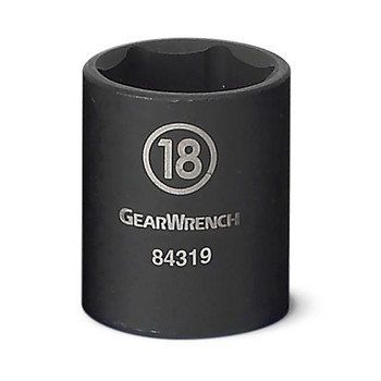 GEARWRENCH 6 Point Standard Impact Metric Sockets, 3/8 in Dr, 16 mm Opening (1 EA / EA)