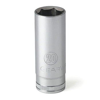 Apex 3/8 in Drive 6 and 12 Point Metric Deep Length Sockets, 20 mm Tip, 6 Pt (1 EA / EA)