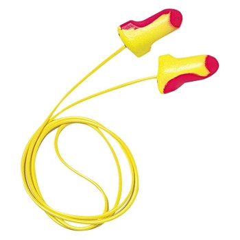 Howard Leight by Honeywell Laser Lite Disposable Earplug, Foam, Magenta/Yellow, Corded (100 PR / BX)