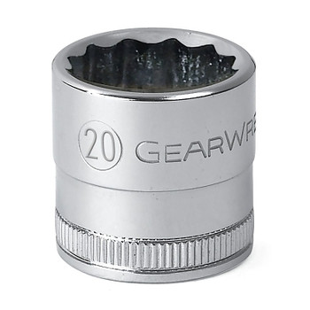 GEARWRENCH Surface Drive 12 Point Standard Metric Sockets, 1/2 in Dr, 28 mm Opening (1 EA / EA)