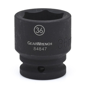 GEARWRENCH Surface Drive 6 Point Standard Impact Metric Sockets, 3/4 in Dr, 19 mm Opening (1 EA / EA)
