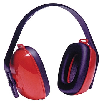 Howard Leight by Honeywell QM24PLUS Earmuff, 25 dB NRR, Red, Over-the-Head (1 EA / EA)