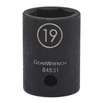 GEARWRENCH 6 Point Standard Impact Metric Sockets, 1/2 in Dr, 9 mm Opening (1 EA / EA)