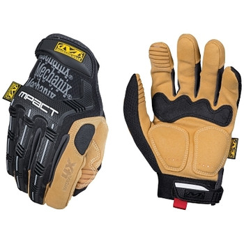 Mechanix Wear Material4X M-PactImpact Gloves, Synthetic Leather, Small, Black/Brown (1 PR / PR)