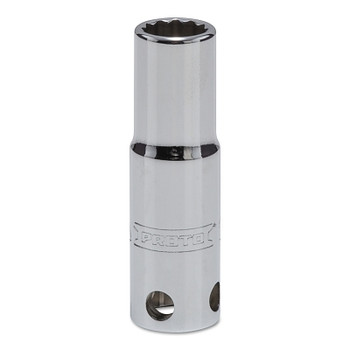 Proto Tether-Ready Drive Deep Sockets, 3/8 in Drive, 10 mm, 2 1/8 in L, 12 Points (1 EA / EA)