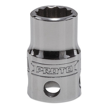 Proto Tether-Ready Drive Deep Sockets, 3/8 in Drive, 10 mm, 1 3/32 in L, 12 Points (1 EA / EA)