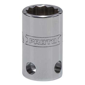 Proto Tether-Ready Drive Deep Sockets, 3/8 in Drive, 12 mm, 1 1/8 in L, 12 Points (1 EA / EA)