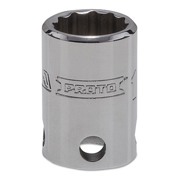 Proto Tether-Ready Drive Deep Sockets, 3/8 in Drive, 13 mm, 1 1/8 in L, 12 Points (1 EA / EA)