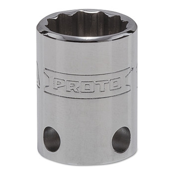 Proto Tether-Ready Drive Deep Sockets, 3/8 in Drive, 15 mm, 1 1/8 in L, 12 Points (1 EA / EA)