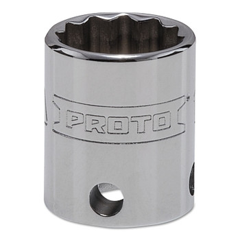 Proto Tether-Ready Drive Deep Sockets, 3/8 in Drive, 17 mm, 1 1/8 in L, 12 Points (1 EA / EA)