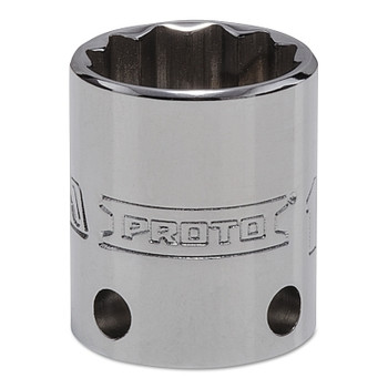 Proto Tether-Ready Drive Deep Sockets, 3/8 in Drive, 19 mm, 1 3/16 in L, 12 Points (1 EA / EA)
