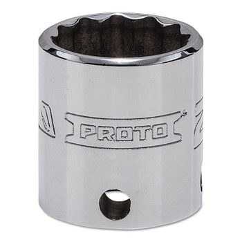 Proto Tether-Ready Drive Deep Sockets, 3/8 in Drive, 20 mm, 1 3/16 in L, 12 Points (1 EA / EA)