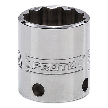 Proto Tether-Ready Drive Deep Sockets, 3/8 in Drive, 21 mm, 1 9/32 in L, 12 Points (1 EA / EA)