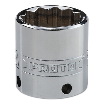 Proto Tether-Ready Drive Deep Sockets, 3/8 in Drive, 25 mm, 1 3/8 in L, 12 Points (1 EA / EA)