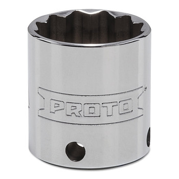 Proto Tether-Ready Drive Deep Sockets, 3/8 in Drive, 1 in, 1 3/8 in L, 12 Points (1 EA / EA)