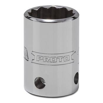 Proto Tether-Ready Drive Deep Sockets, 1/2 in Drive, 19 mm, 1 1/2 in L, 12 Points (1 EA / EA)