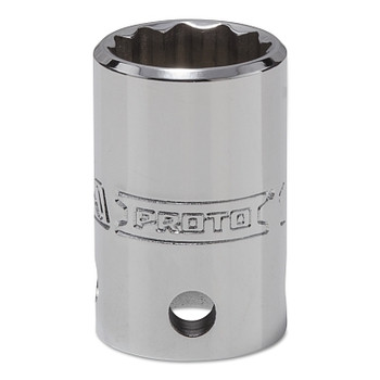 Proto Tether-Ready Drive Deep Sockets, 1/2 in Drive, 11/16 in, 1 1/2 in L, 12 Points (1 EA / EA)