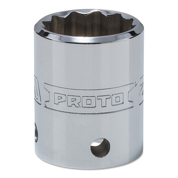 Proto Tether-Ready Drive Deep Sockets, 1/2 in Drive, 23 mm, 1 17/32 in L, 12 Points (1 EA / EA)